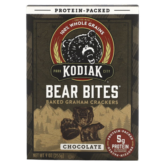 Bear Bites, Baked Graham Crackers, Chocolate , 9 oz (255 g)