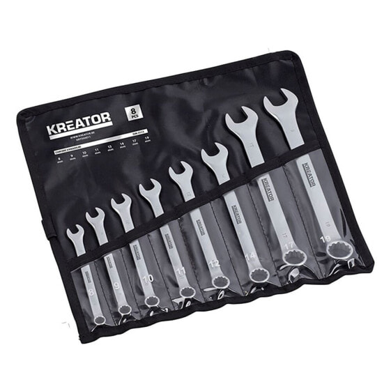 KREATOR KRT500011 8-19 mm Combination Wrench Set 8 Units