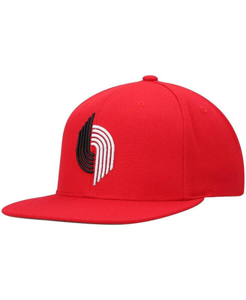 Men's Red Portland Trail Blazers Hardwood Classics Team Ground 2.0 Snapback Hat