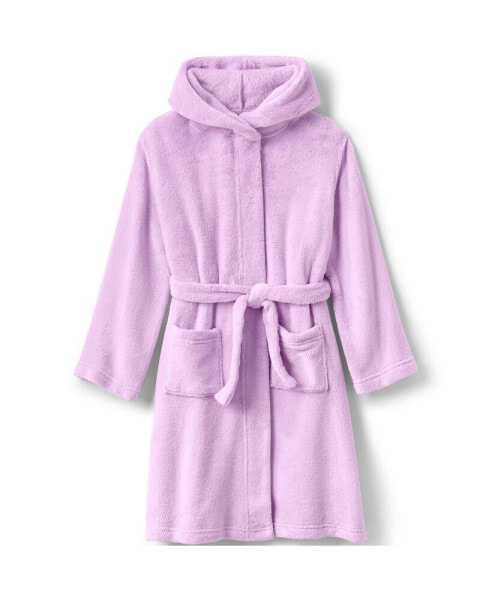 Little Girls Fleece Hooded Robe