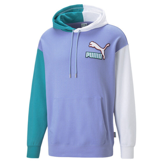 Puma Fandom Pullover Hoodie Mens Purple Casual Outerwear 53611423