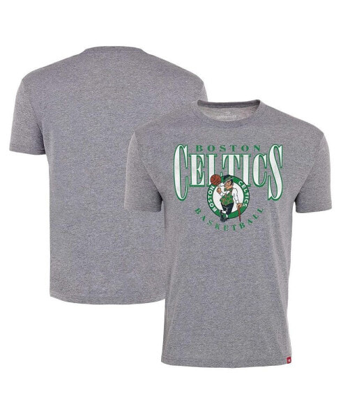 Men's Gray Boston Celtics Comfy Tri-Blend T-Shirt
