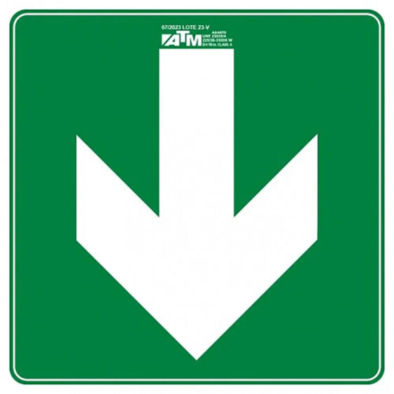 ATM Right and left bidirectional arrow sign PVC class b