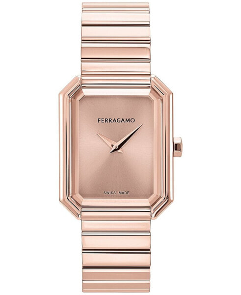 Часы Salvatore Ferragamo Women's Swiss Rose Gold Ion Plated Watch