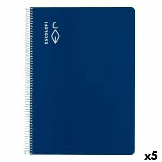 Ноутбук ESCOLOFI Синий A4 Din A4 40 листов (5 штук)