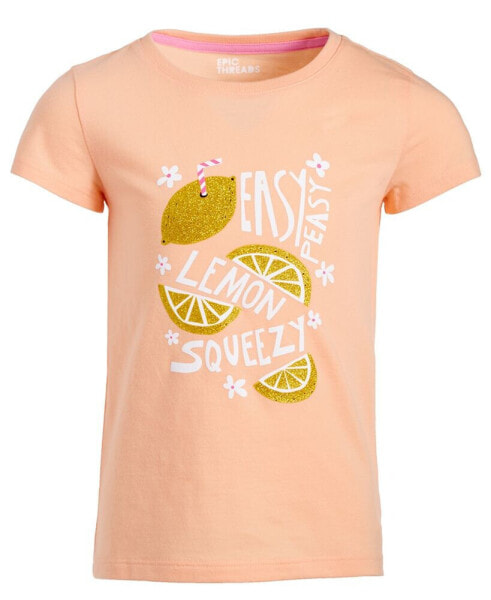 Toddler & Little Girls Easy Peasy Lemon Graphic T-Shirt, Created for Macy's