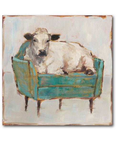 Moo-Ving in I 16" x 16" Gallery-Wrapped Canvas Wall Art