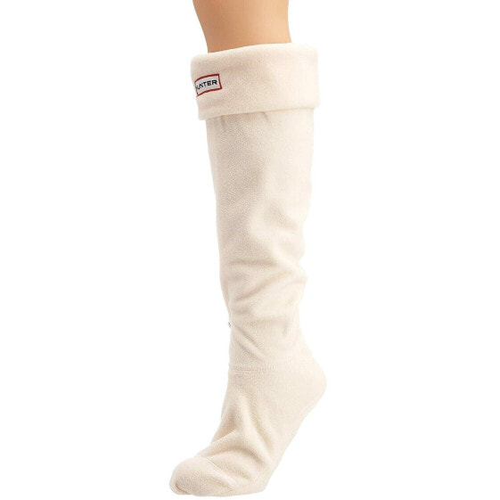 Womens 166758 Hunter Original Tall Knee High Boot Socks Cream Winter Medium 5-7