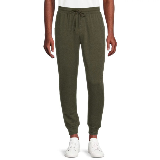 Athletic Works Active Knit Joggers Pants Men's 3XL Olive Green Polyester Pull-On