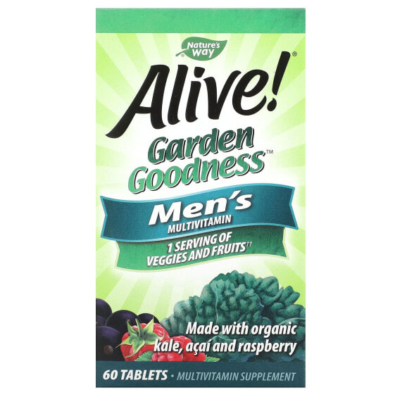 Alive! Garden Goodness, Men's Multivitamin, 60 Tablets