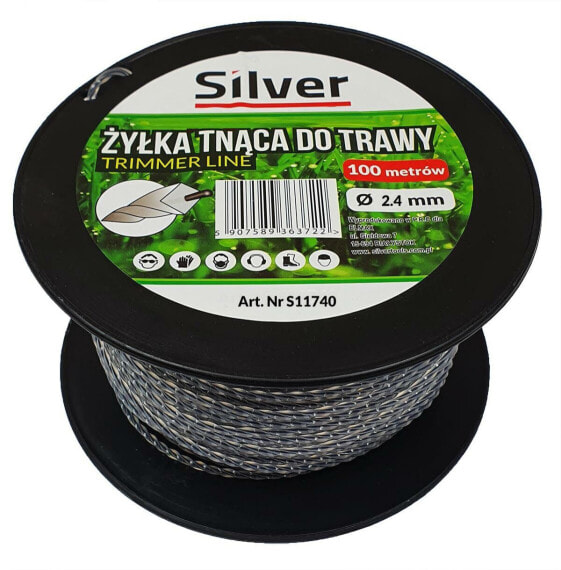 Леска для триммера Silver Зарезная 2.4x100 м