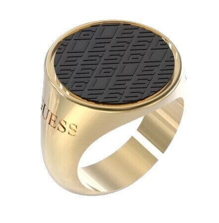 Кольцо Guess King`s Road стильное с покрытием золотом JUMR03222JWYGBK