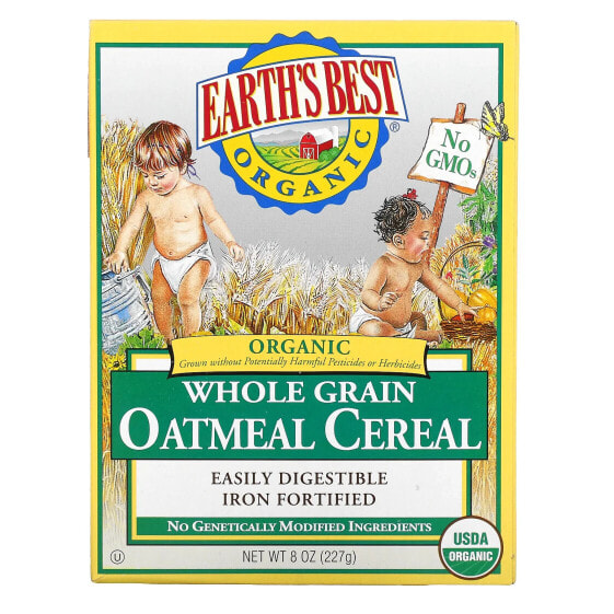 Organic Whole Grain Oatmeal Cereal, 8 oz (227 g)