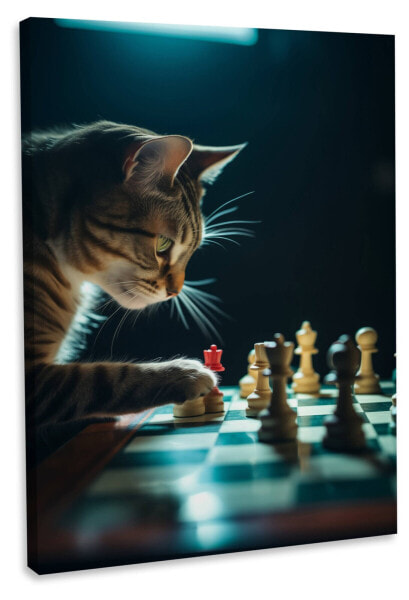 Leinwandbild Chess Cat