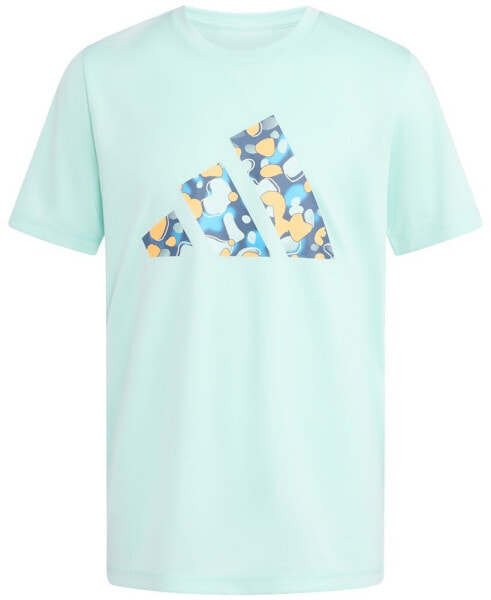 Big Boys Short Sleeve Pebble Camo Logo Polyester T-Shirt