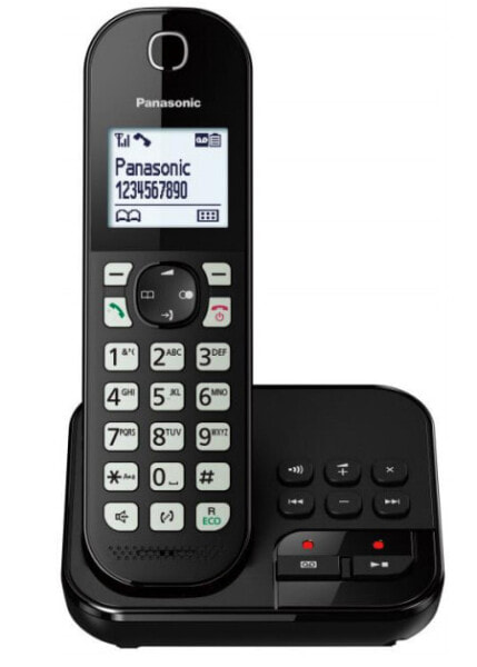 Panasonic KX-TGC460GB - DECT telephone - Wireless handset - Speakerphone - 120 entries - Caller ID - Black