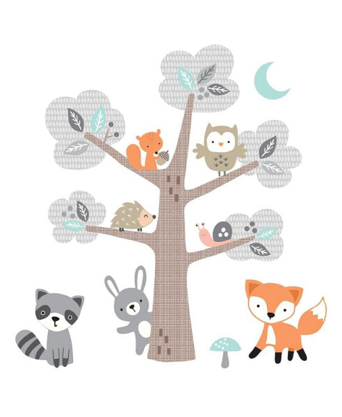 Картина с деревьями и лесными животными Bedtime Originals Woodland Friends Forest Animals.