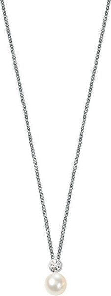 Серебряное жемчужное ожерелье SANH02