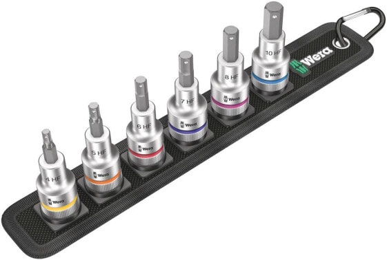 Wera Belt C 2 - Socket set - 1/2" - Metric - 6 head(s) - 4,5,6,8,10 mm - 28.5 cm