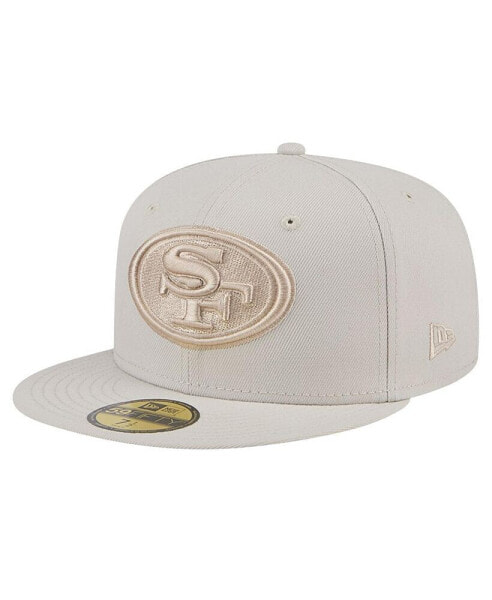 Men's Stone San Francisco 49ers Color Pack 59FIFTY Fitted Hat