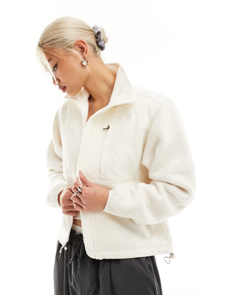 The North Face Denali Ripstop fleece jacket in off white