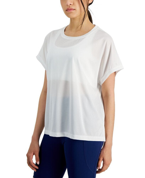 Women's Birdseye-Mesh Dolman-Sleeve Top, Created for Macy's