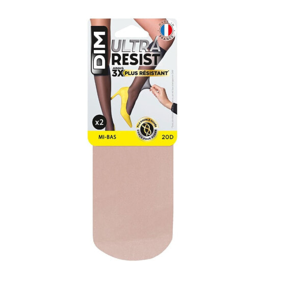 DIM PARIS Ultra Resist 20 Deniers Knee-High Stockings 2 pairs