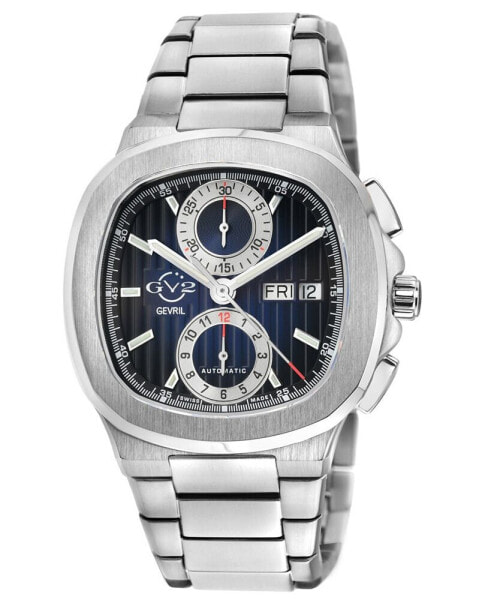 Men's Potente Chronograph Swiss Automatic Silver-Tone Stainless Steel Watch 40mm