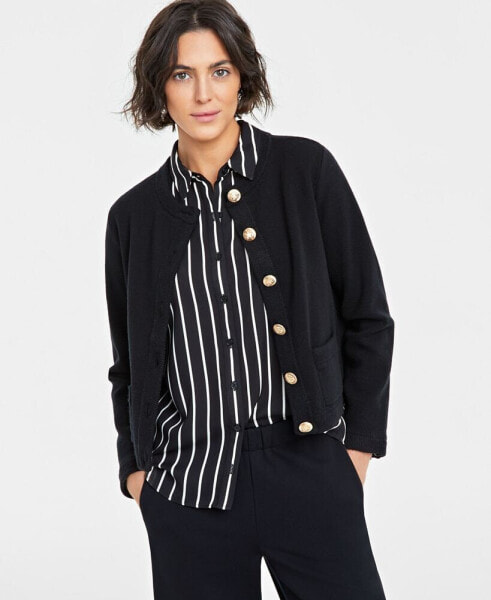 Women's Milano Crewneck Cardigan, Created for Macy's