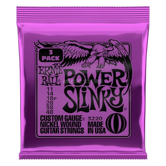 Ernie Ball EB3220 11-48 Power Slinky 3 Pack