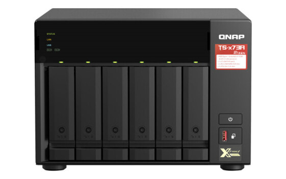 QNAP TS-673A - NAS - Tower - AMD Ryzen - V1500B - Black