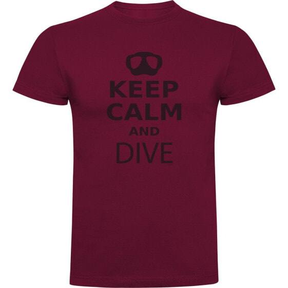 KRUSKIS Keep Calm And Dive short sleeve T-shirt