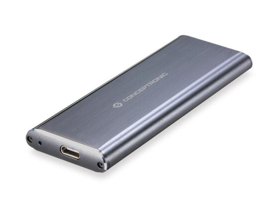 Conceptronic M.2 SSD Enclosure USB 3.1 Type-C - SSD enclosure - M.2 - M.2 - Serial ATA - Serial ATA II - Serial ATA III - 10 Gbit/s - USB connectivity - Grey