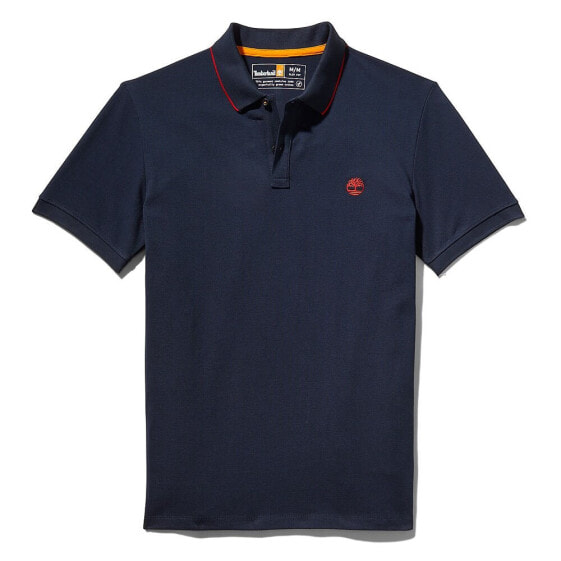 TIMBERLAND Millers River Collar Print short sleeve polo