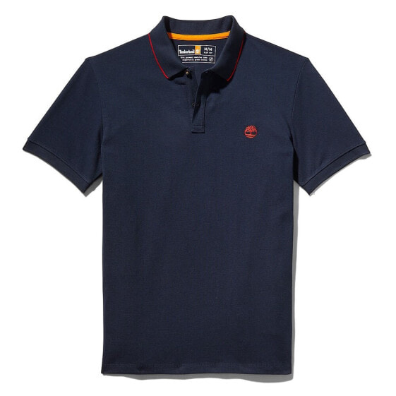 TIMBERLAND Millers River Collar Print Short Sleeve Polo