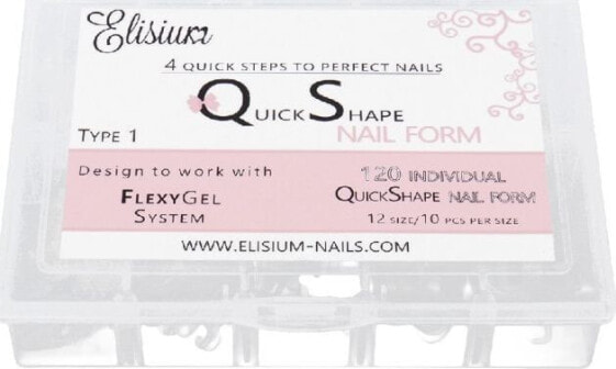 Формы для наращивания ногтей Elisium Shape Nail Form Type1 120 шт.