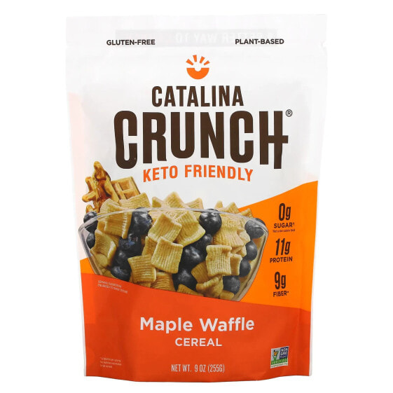 Каталина Кранч, Keto Friendly Cereal, кленовые вафли, 255 г (9 унций)