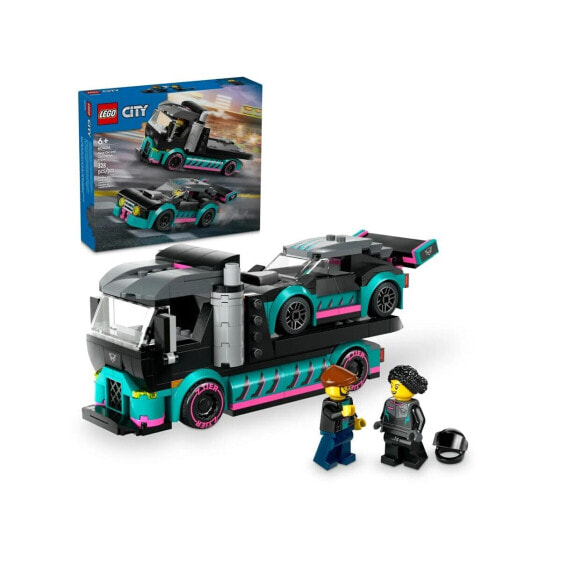 Игровой набор Lego 60406 Race Car and Car Carrier Truck City (Город)