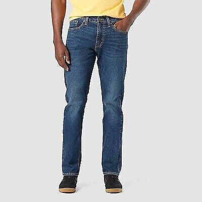 DENIZEN from Levi's Men's 232 Slim Straight Fit Jeans - Blue Denim 36x32