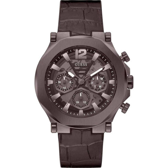 Guess Herren Armbanduhr Braun GW0492G2