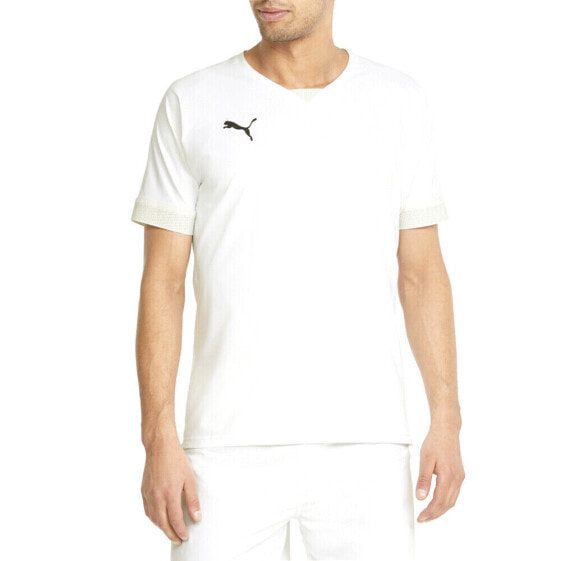 Puma Teamfinal V Neck Short Sleeve Soccer Jersey Mens White 70501604