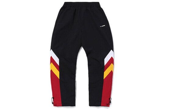 Спортивные штаны LI-NING AYKQ789-1 Мужские Стандартный черный/Темно-красный