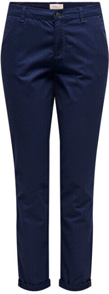 Dámské kalhoty ONLPARIS Slim Fit 15200641 Navy Blazer