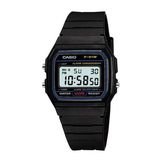 Мужские часы Casio F-91W-1CR