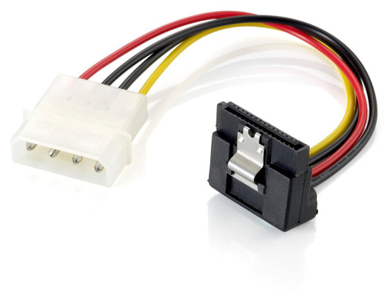 Equip SATA Internal Power Cable - 0.15 m - Molex (4-pin) - SATA 15-pin - Male - Straight - Angled
