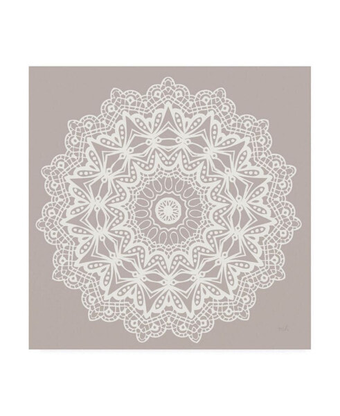 Moira Hershey Contemporary Lace Neutral VI Canvas Art - 15.5" x 21"