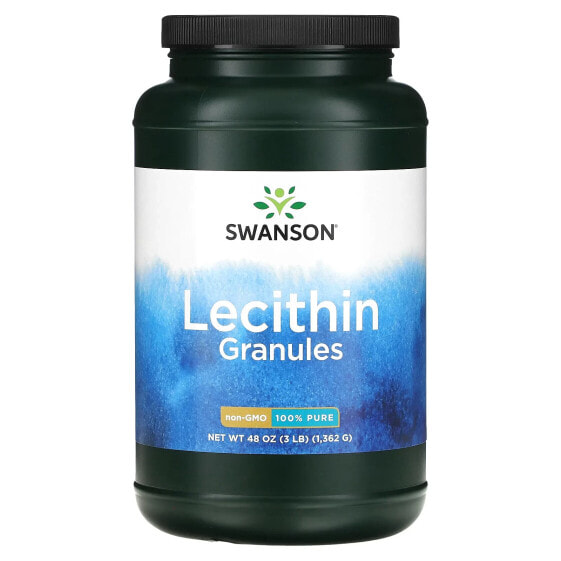 Витамин для нервной системы Swanson Lecithin Granules, 3 фунта (1,362 г)
