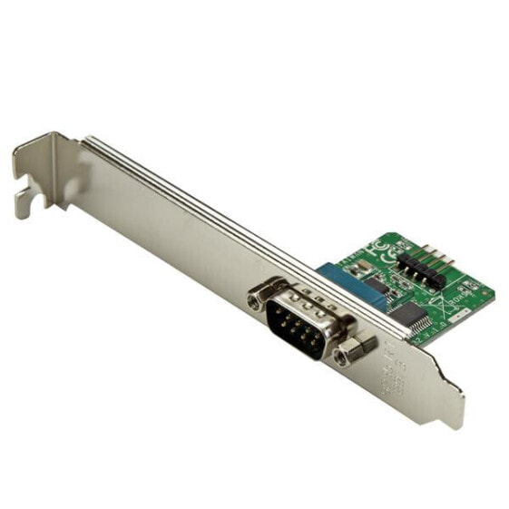 StarTech.com 24in Internal USB Motherboard Header to Serial RS232 Adapter - IDC - Serial - RS-232 - Black - Green - Silver - Microsoft WHQL - CE - FCC - FTDI - FT232RL