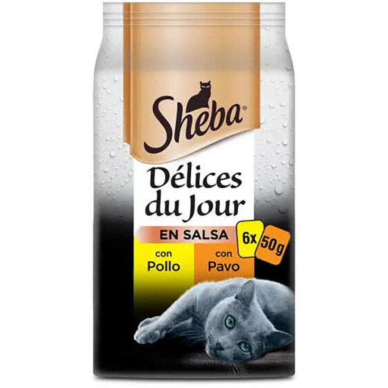 MARS Sheba Delices Du Jour Birds 6x50g Cat Snack 12 Units