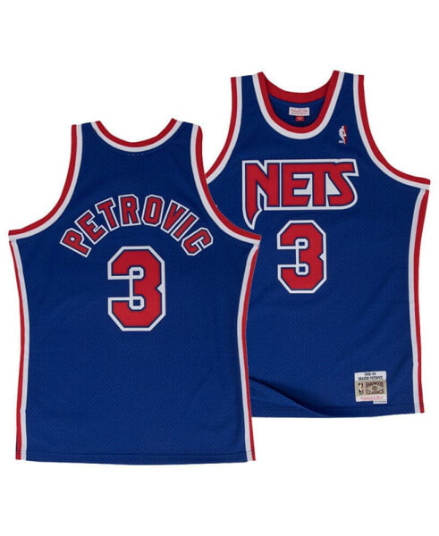 Men's Drazen Petrovic New Jersey Nets Hardwood Classic Swingman Jersey